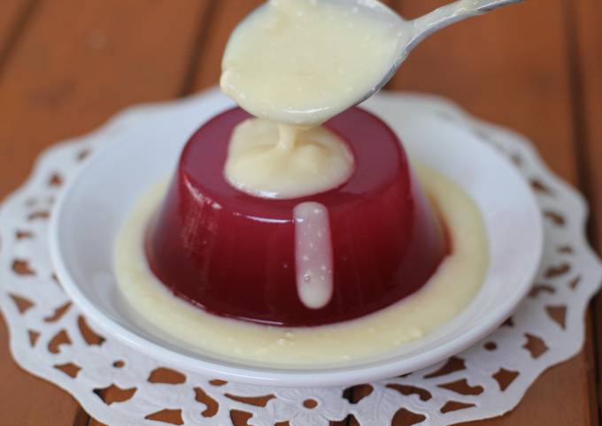 Puding Agar-agar Vla Custard cheese