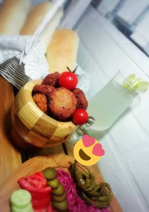 عکسی از دستور فلافل های بازاری