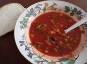 A picture of veg sweet corn soup