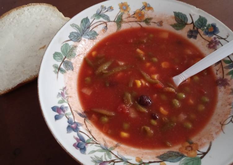 Recipe of Super Quick Homemade Creole Black Bean Vegetable Soup