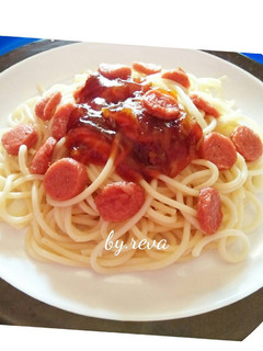 Foto resep SPAGETTI sosis