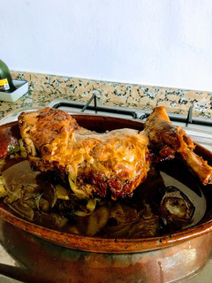 Una foto de Cordero asado