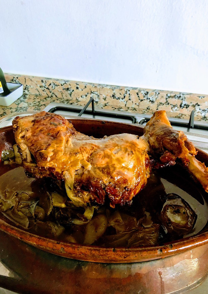 Una foto de Cordero asado