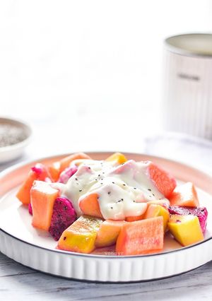 Foto resep Salad Pepaya Mangga Naga