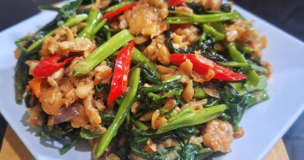 Kangkung sambal tempe (38)