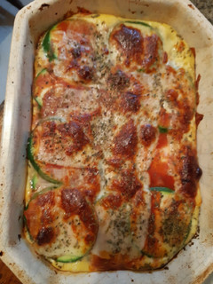 Una foto de Pizza de zapallitos