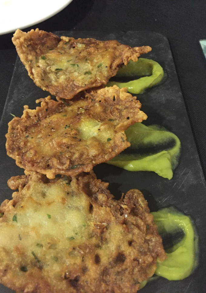 Una foto de Tortitas de camarones