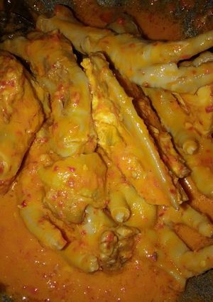 Foto resep Ceker santan pedas