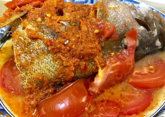Asam Fish Head with Tomato