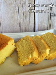 Foto resep Honey castela cake (kasutra)