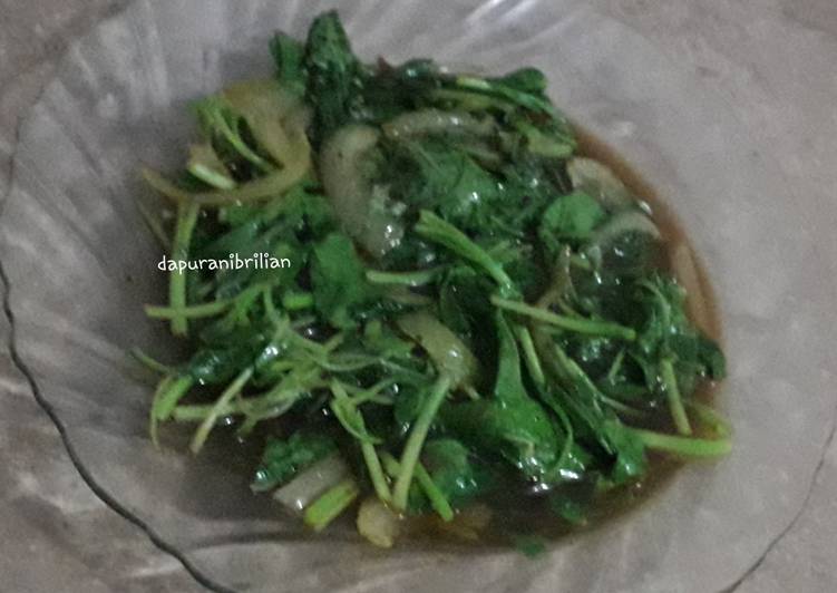 Cah bayam ala restro 2bahan mantul