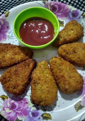 A picture of Veg cutlets.