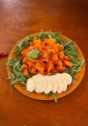 Foto di Patate dolci e peperoncino in umido