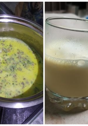 A picture of Masala golden milk.