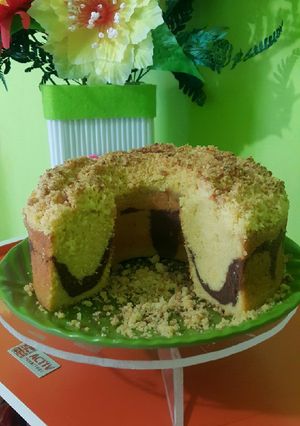 Foto resep Cake marmer crumble
