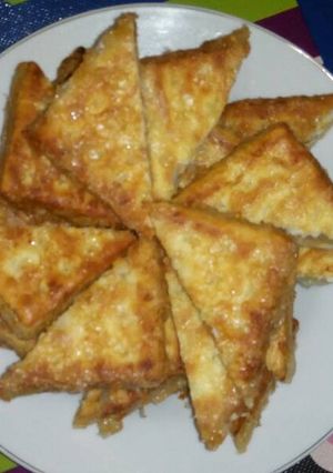 Foto resep Roti Kabin/Gabin /Gaben goreng isi vla