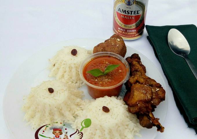 Steps to Prepare Award-winning Snow rice with chicken soup