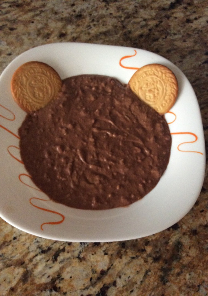 Una foto de Chocolate con danone
