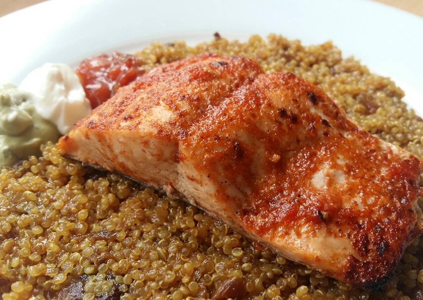 Vickys Mexican-Spiced Grilled Salmon, GF DF EF SF NF