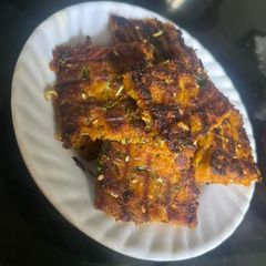 A picture of Dudhi (Bottle gourd) Corn Fritters.