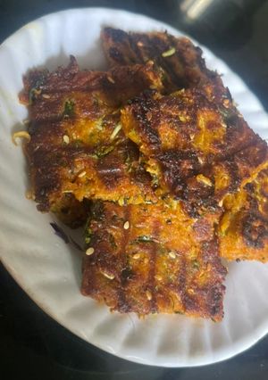 A picture of Dudhi (Bottle gourd) Corn Fritters.
