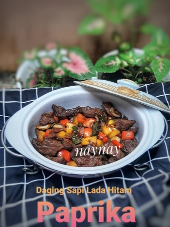 Cara Mudah Menyiapkan Resep Daging Sapi Lada Hitam Paprika Anti Ribet, Enak Banget