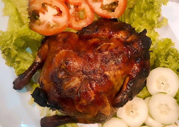 Resep Ayam Panggang Oven Roasted Chicken Oleh Meryana Hg Cookpad 