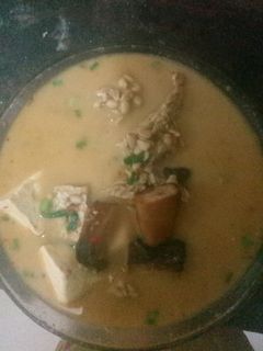 Foto resep Sayur pe asap dengan tempe tahu kuah fiber creme