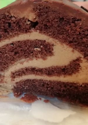 Φωτογραφία της συνταγής Swiss roll νηστίσιμο με μπισκότα κανέλας !
