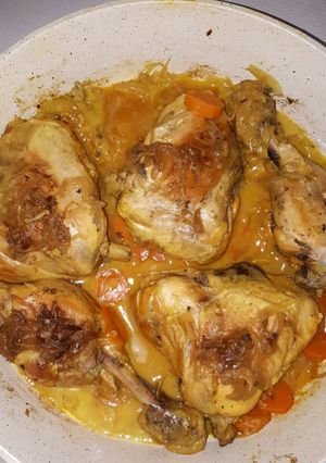 عکسی از دستور مرغ ذغالی