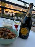 Linguine ολικής άλεσης με κιμά μελιτζάνες κ πιπεριές καταπληκτική μακαρονάδα