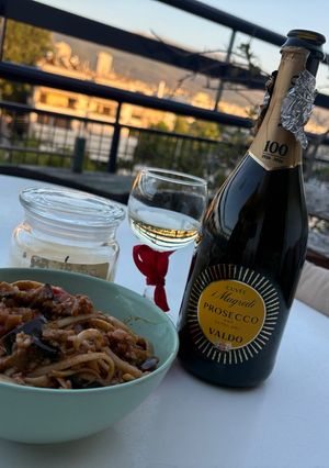 Φωτογραφία της συνταγής Linguini ολικής άλεσης με κιμά μελιτζάνες κ πιπεριές καταπληκτική μακαρονάδα