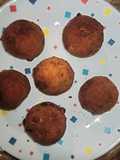 Croquetas de Trompetas de la Muerte y croquetas de Pollo