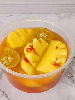 Foto resep Asinan Buah Nanas, Kuah Asem Jeruk Kunci