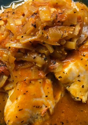 A picture of Cod Bouillabaisse.