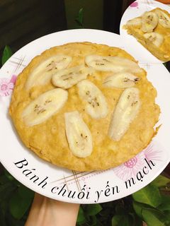 Hình của món Bánh chuối yến mạch.