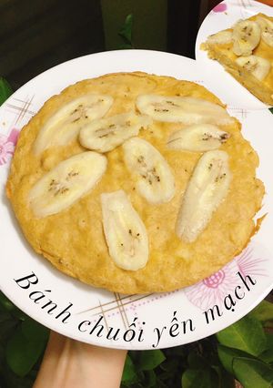 Hình của món Bánh chuối yến mạch.