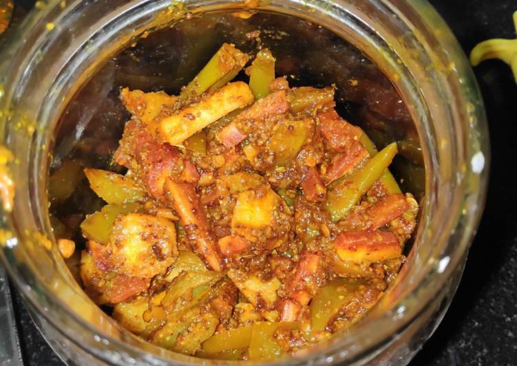 Steps to Make Any-night-of-the-week Mixed veg achar