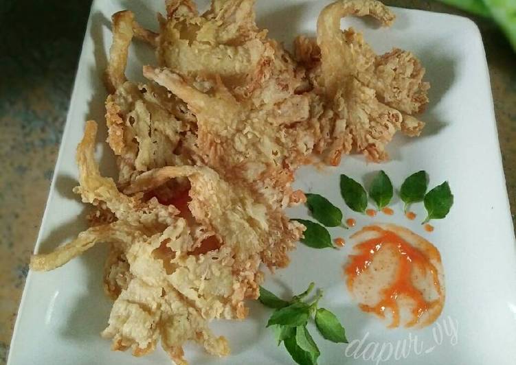 Resep JAMUR Tiram Krispi  simple oleh dapurVY Cookpad