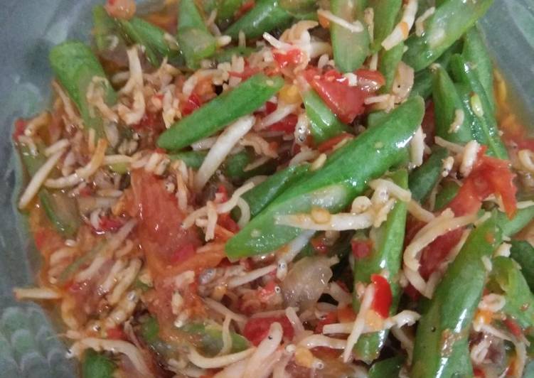 Bagaimana memasak Tumis buncis teri nasi, Lezat Sekali