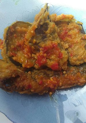 Foto resep Lele dan terong geprek