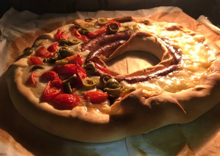 Easiest Way to Make Super Quick Homemade Pizza vulcão de salsicha