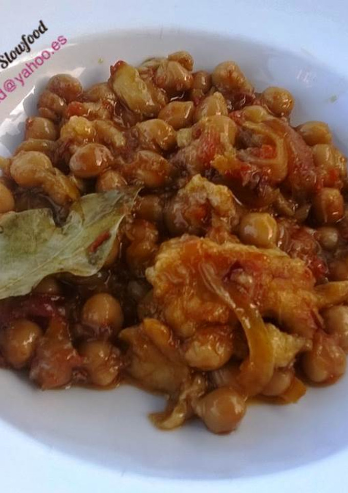 Una foto de Bacalao con Garbanzos