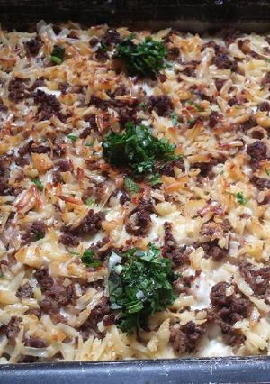 صورة لوصفة معكرونة بالبشاميل🍝😋