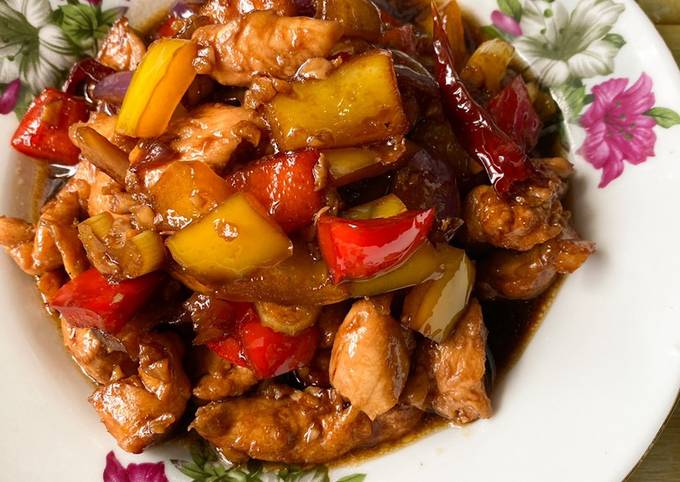 Resipi Ayam Kung Pao Oleh Joanneezah Neezm Cookpad