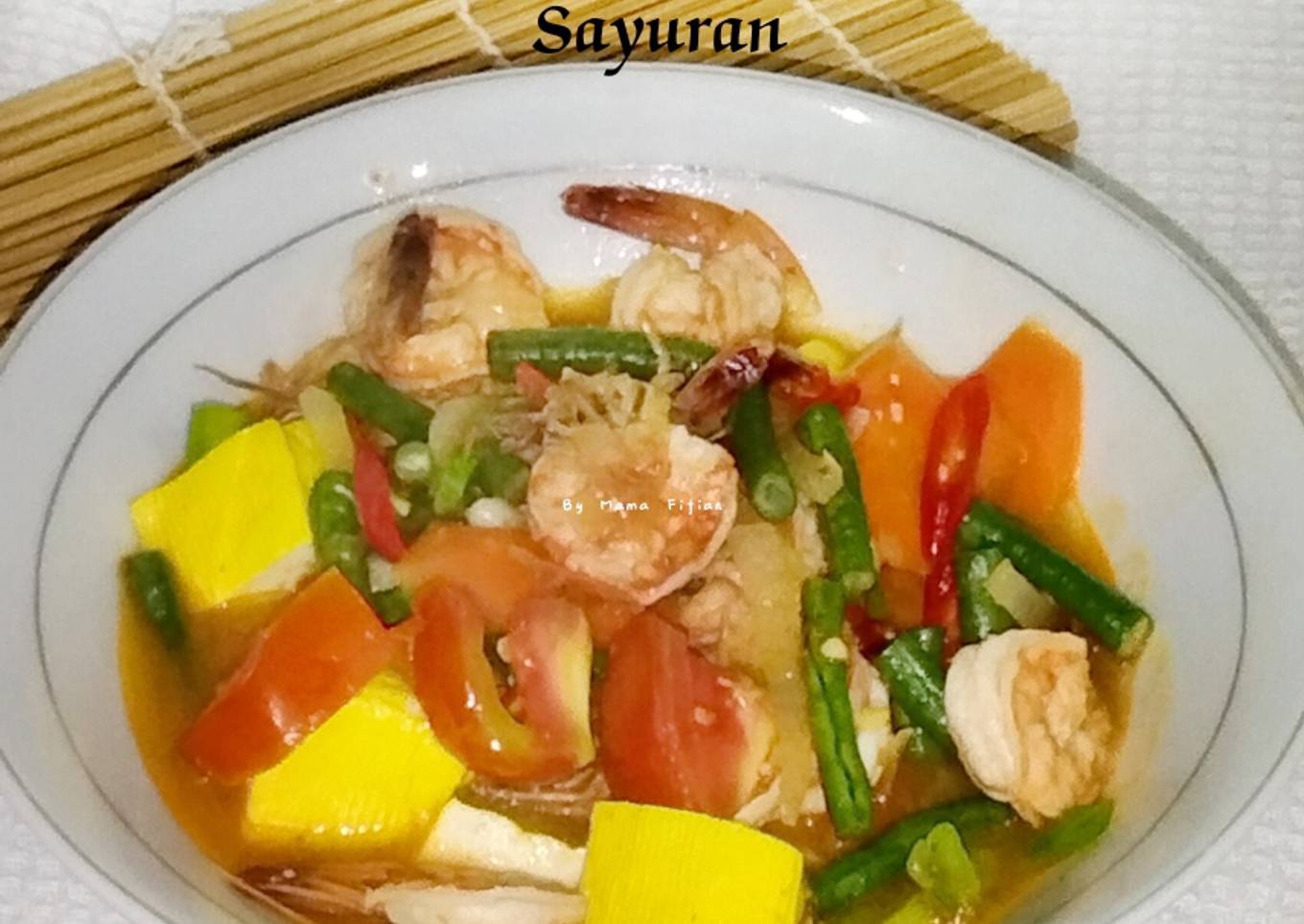 Tomyam Udang Sayuran