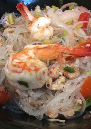 รูปของ ยำวุ้นเส้นกุ้งสด