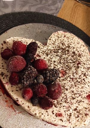 Joghurtos málna torta (keto) recept fotója