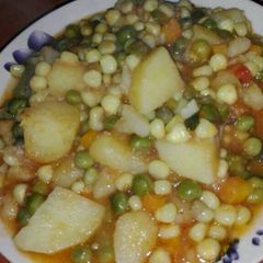 A picture of Githeri stew.