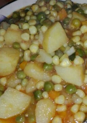 A picture of Githeri stew.